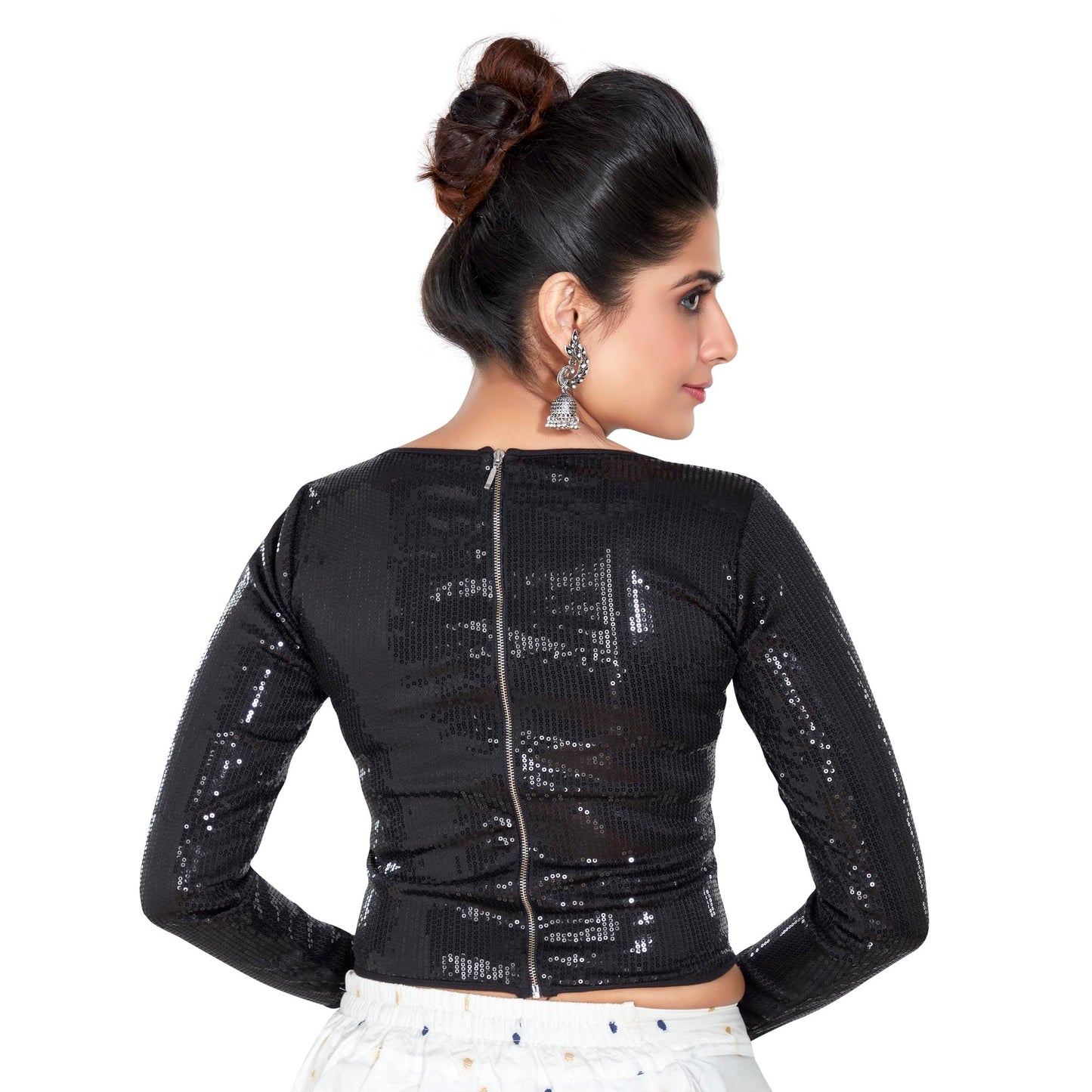 Priya Saree Blouse - Black