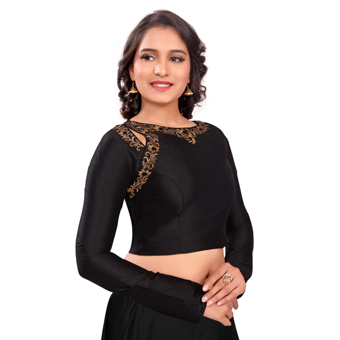 Bhavna Saree Blouse - Black