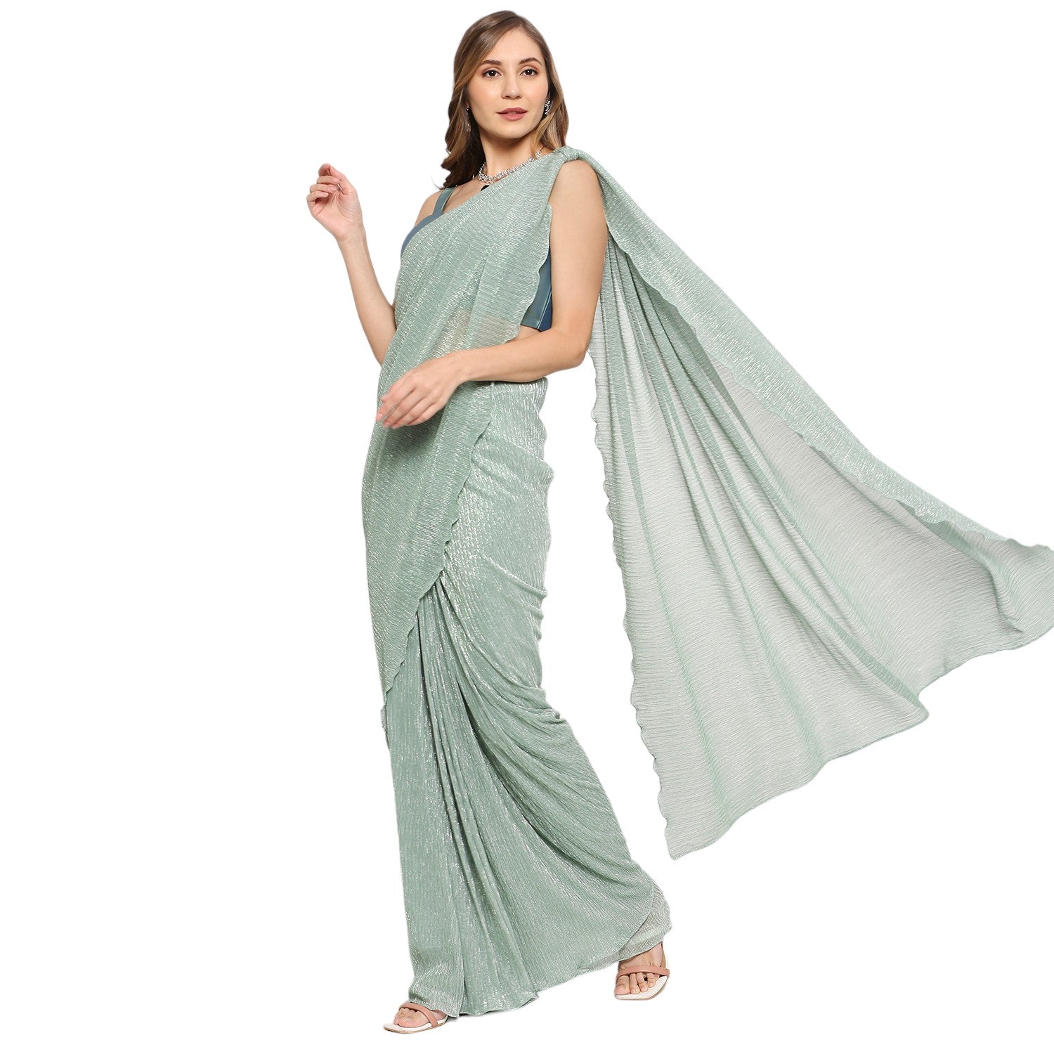 Kareena Ready to Wear Saree, Indian Pre stitched Saree for Women, Indian Wedding Guest Outfit
