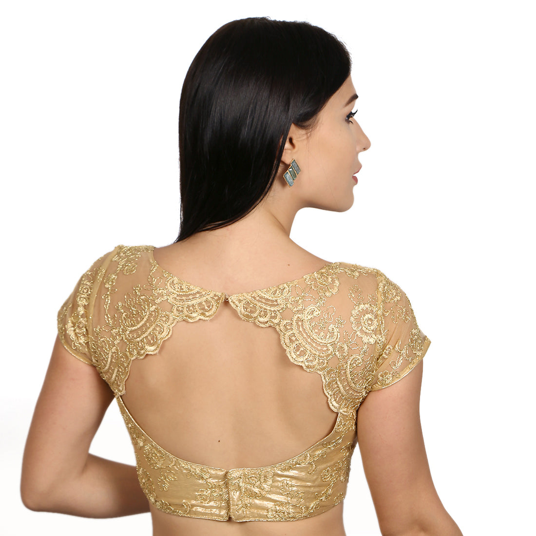 Mahi Saree Blouse, , Handmade Indian Cap Sleeve Saree Blouse for Women Readymade USA, Choli Blouse for Sari